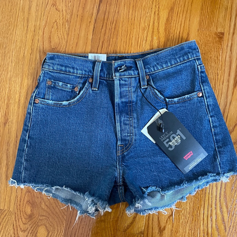 Levi’s 501 High rise denim shorts